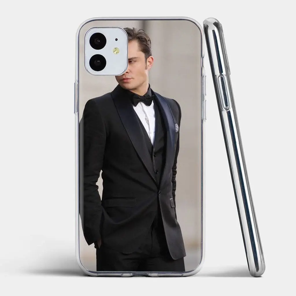 Мягкий чехол-накладка для iPhone 11 Pro 4 4S 5 5S SE 5C 6 6S 7 8 X XR XS Plus Max iPod Touch Сплетница Ed Westwick