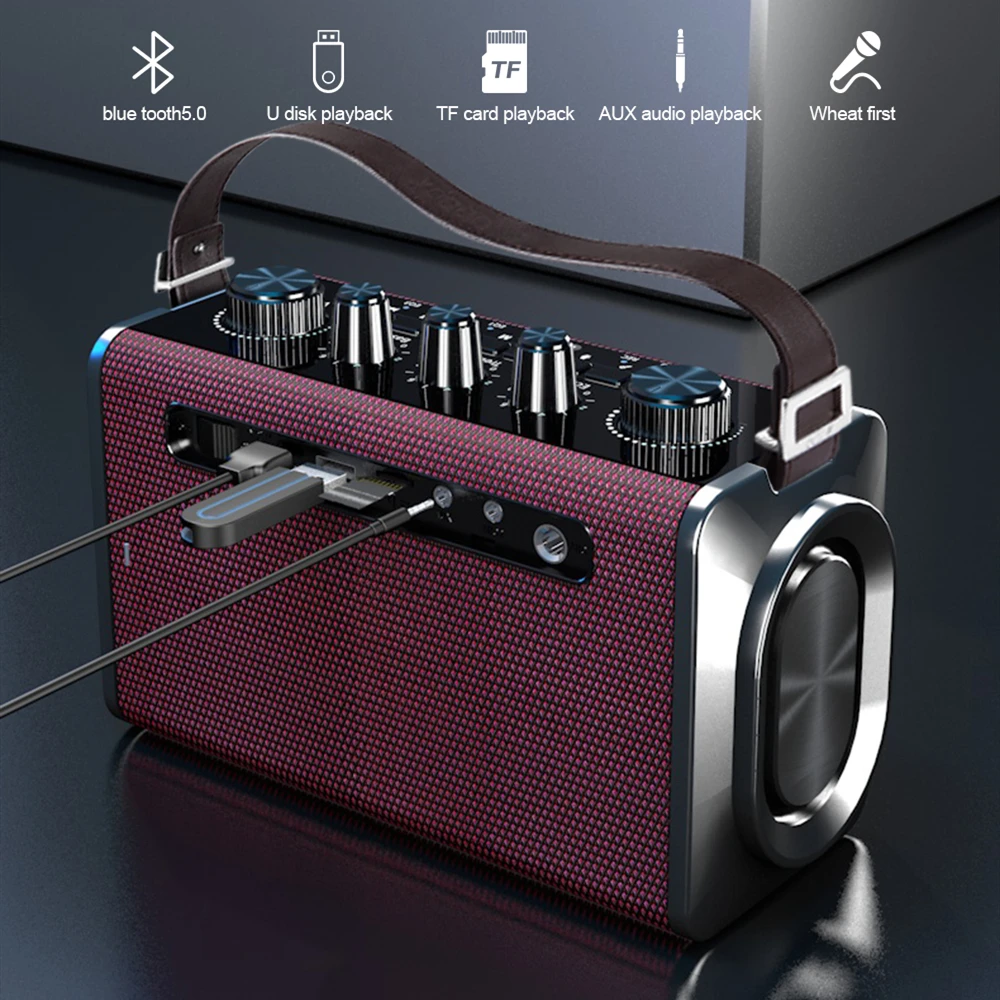 Xdobo Беспроводная колонка Bluetooth 60 Вт с высокой мощностью, устойчивая к воде для использования на открытом воздухе, сабвуфер с объемным стерео звуком 3D Surround System Caixa de som On.