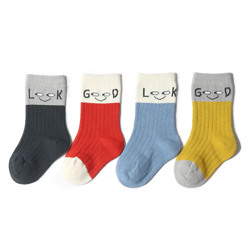 Детские хлопковые Дышащие носки лотоса в новом стиле с принтом животных и цифр