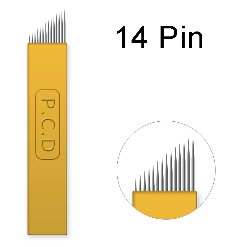 100/200/500/1000pcs nano blade lamina Microblading Needle 12/14/12u/14u Microblading Embroidery Pernement Makeup eyebrow Device