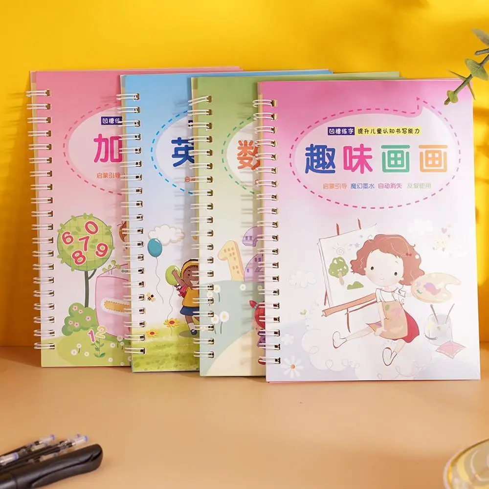 

Calligraphy Reused Handwriting Copybook Set For Kid Writing supplies copybook Calligraphic For school Letter J5I2