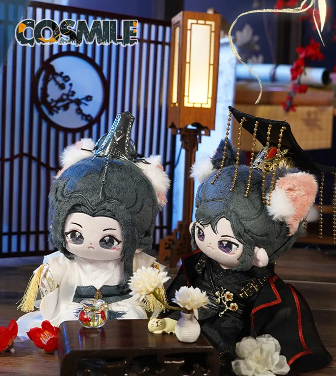 

Оригинал, Хаски и его Белый Кот Shizun Chu Wanning Mo Ran Plushiem 20 см, плюшевое искусство, аниме хобби Sa OM