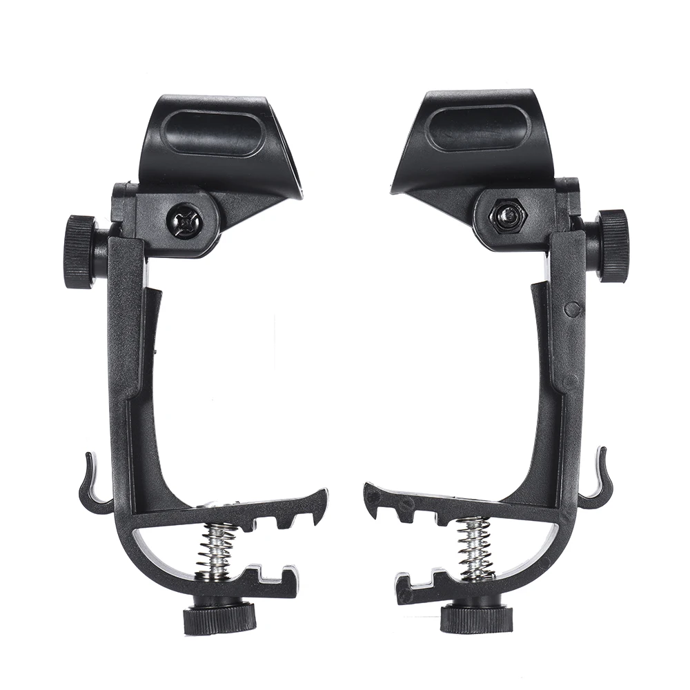 Микрофонная Пара регулируемых ступенчатых барабанных зажимов Mic Rim Snare Mount Clamp Holder