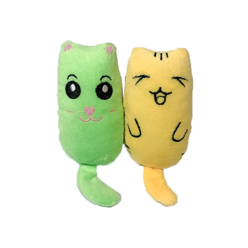 

Teeth Grinding Catnip Toys Funny Interactive Plush Cat Toy Pet Kitten Chewing Vocal Toy Claws Thumb Bite Cat mint For Cats hot