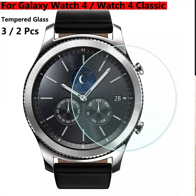 Закаленное стекло для Samsung Galaxy Watch 4 40 мм 44 мм Watch4 Classic 42 мм 46 мм HD прозрачная защитная пленка на весь экран защитная пленка из закаленного стекла для samsung galaxy watch 4 classic защитная пленка для экрана 42 мм 46 мм watch 4 40 мм 44 мм
