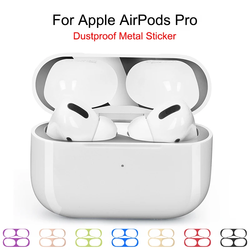 1 комплект ультра тонкий защитный чехол для Apple Airpods pro металлическая пленка наклейка железная стружка защита от пыли для Airpod 3 наушники