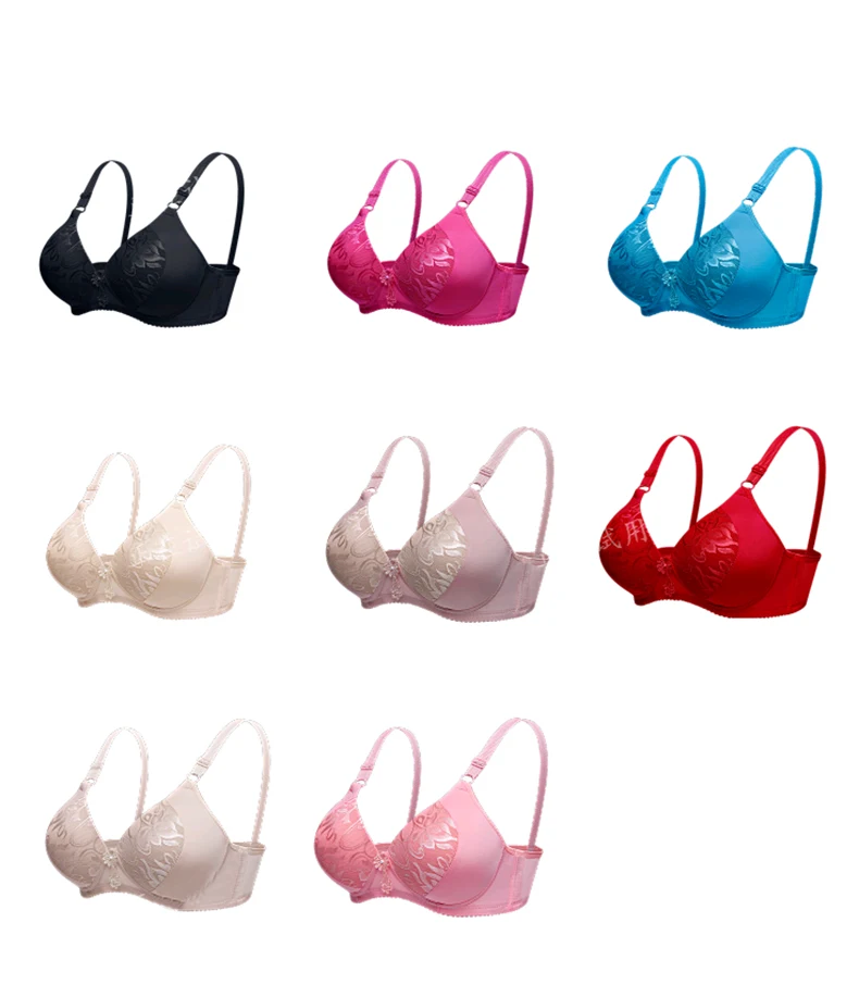 Новые женщины Bralette нижнее белье Толстый Padded Super Push вверх Бюстгальтер Сексуальная белья Беспроводные бюстгальтеры Хлопок Pluz Размер 36-42 B C Кубок