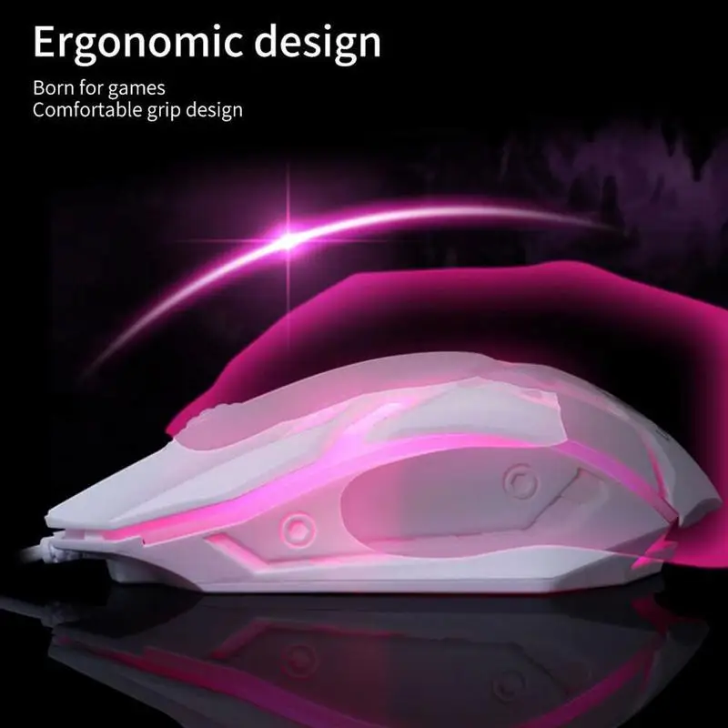 

USB Wired Gaming Mouse 7 Colors Breathing LED Backlight USB Mice Mouse 1000 DPI Laptop For PC Optical Gaming Mouse Gamer Games