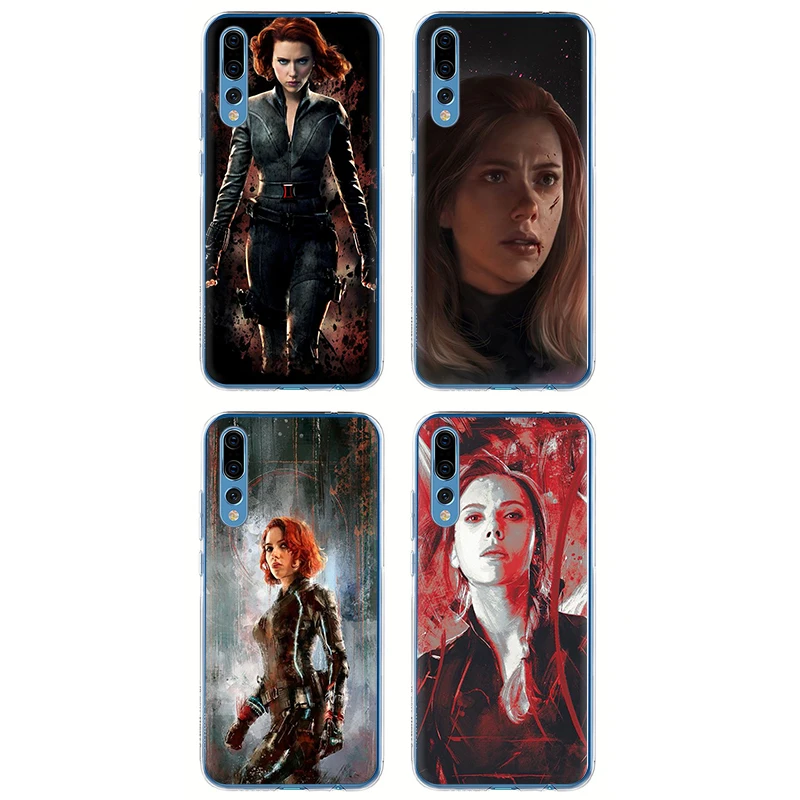 Жесткий чехол для телефона Scarlett Johansson Marvel Black widow Huawei Honor 6A 7A 6C 7C 8C 7X 8X 9X 8 9 10 Lite Play 20