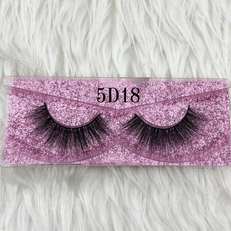 5D18 Сделайте свой собственный логотип на заказ 3D норковые ресницы 5d ресницы розовое золото блестящий чехол коробка с собственным логотипом для оптового заказа whalesale - Цвет: 5D18
