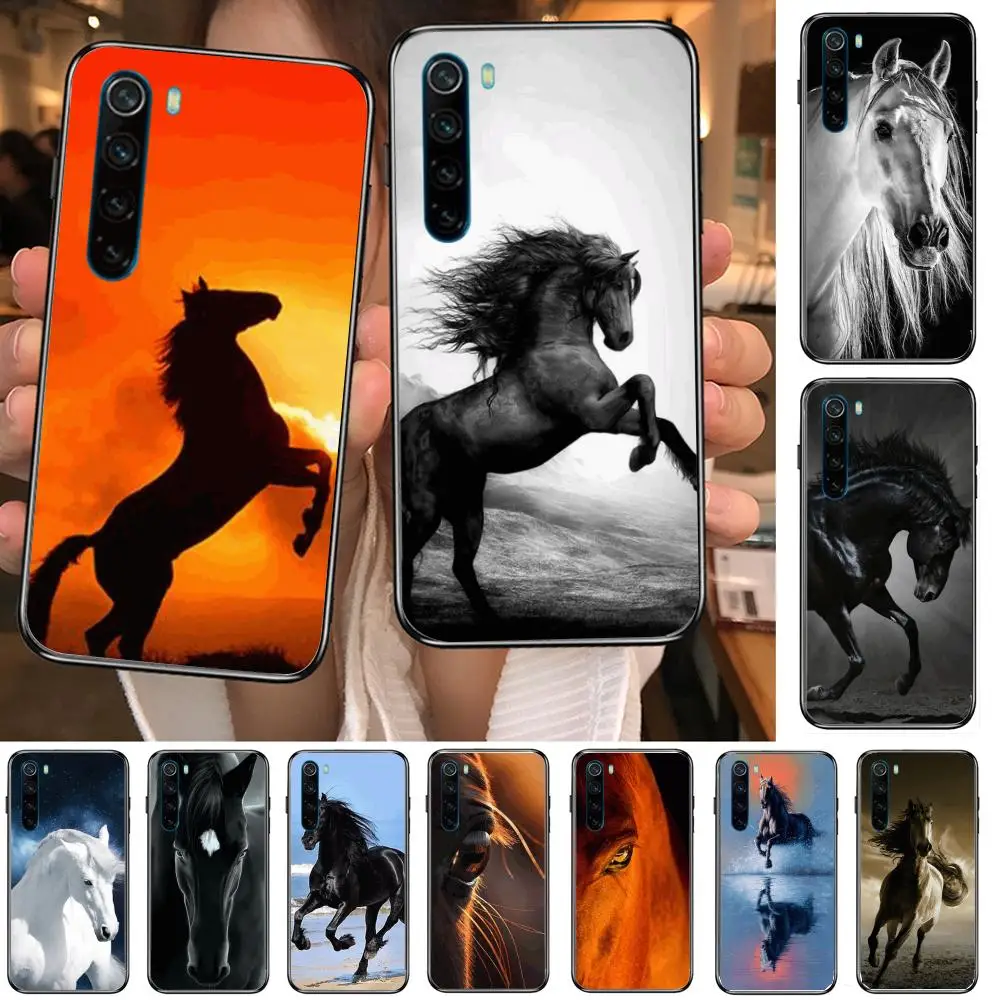 

Strong Frederick Great Horse cartoon Phone Case For XiaoMi Redmi Note 9S 8 7 6 5 A Pro T Y1 Anime Black Cover Silicone Back Pr