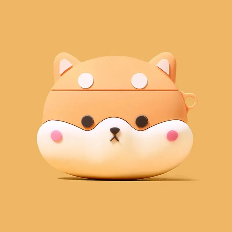 Чехол для Airpods Pro милый 3D мультяшный Мягкий силиконовый чехол наушников Apple Air Pods 1 /