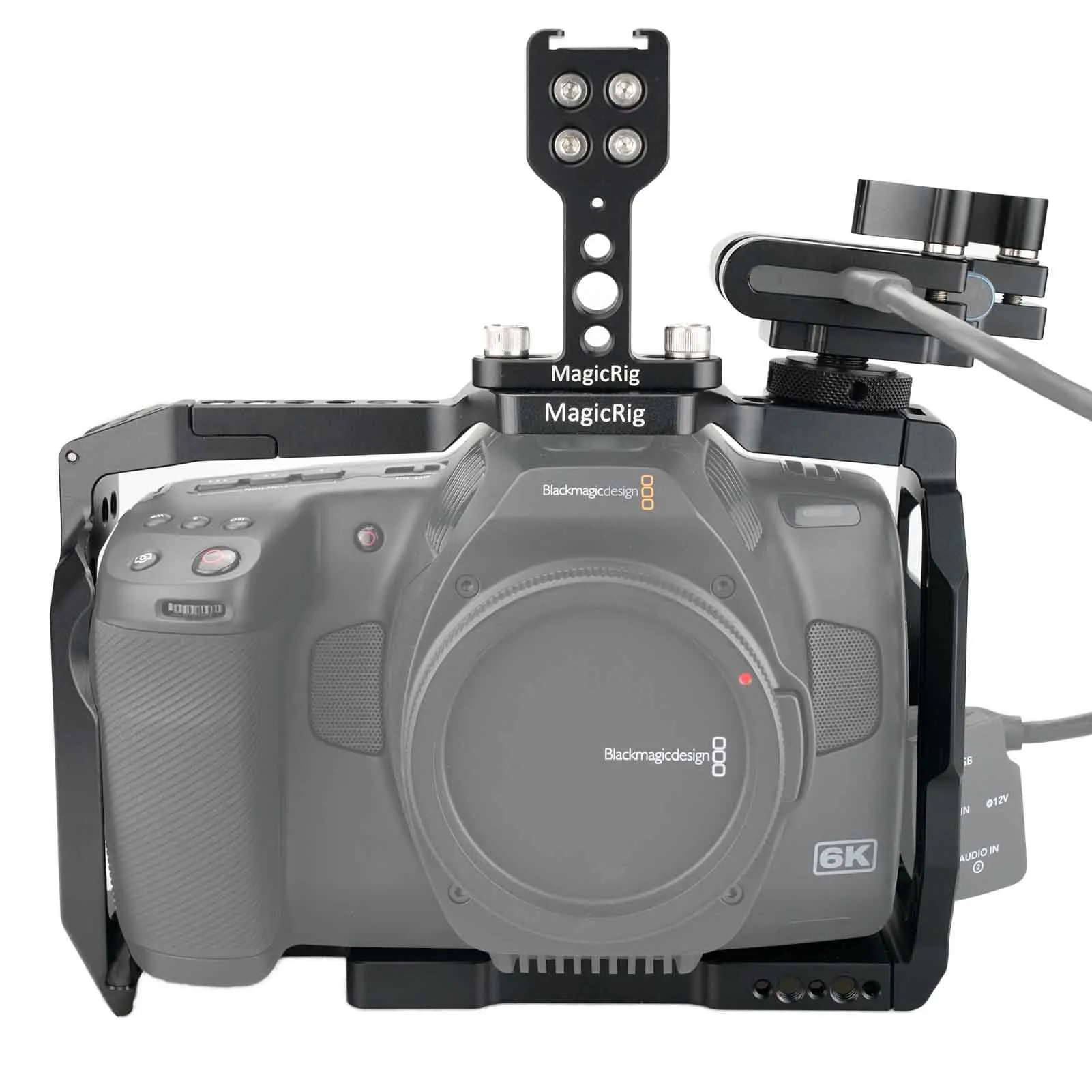 Клетка MAGICRIG BMPCC 6K Pro с ручкой сверху + крепление T5 SSD для карманной кинокамеры Blackmagic