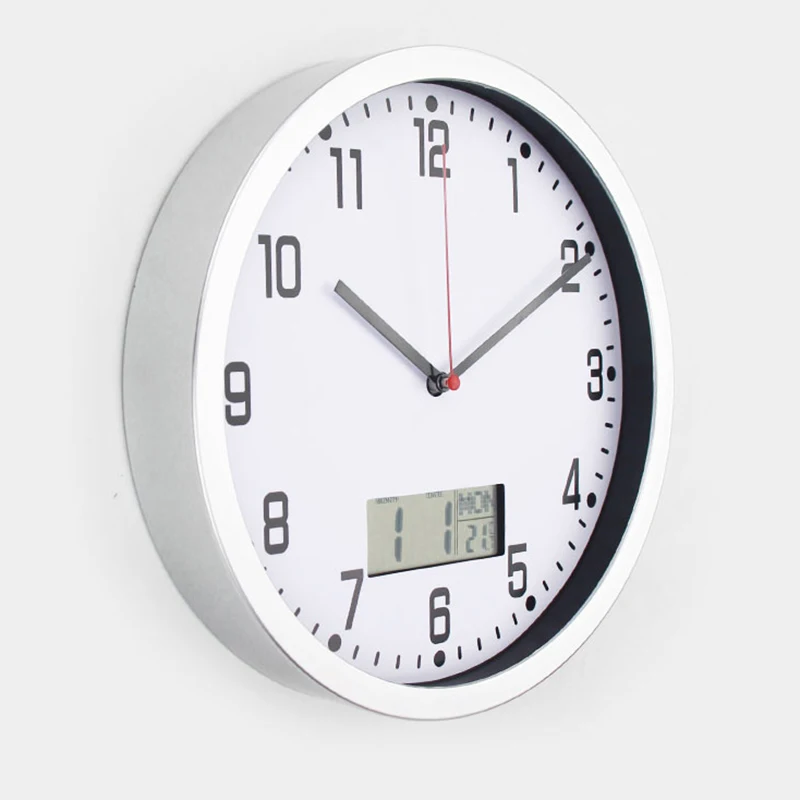 

2020 New Wall Clock Classic Temperature Display Wall Clock Modern Digital Plasitc Clock Quartz Horloge Retro Relogio De Parede