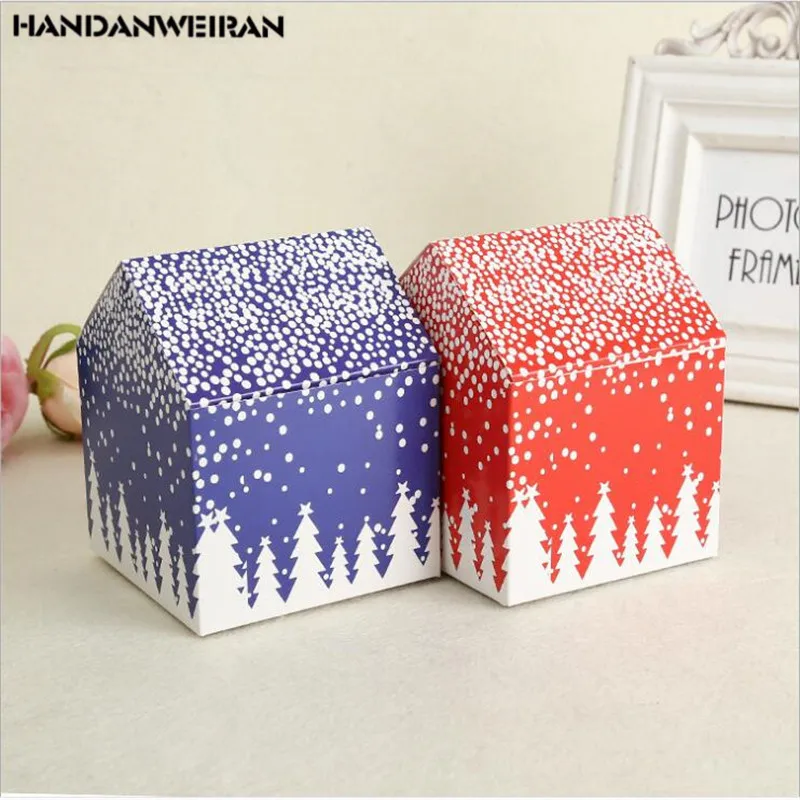 Горячая Распродажа 1 шт. Снежная Рождественская Мини подарочная коробка в форме