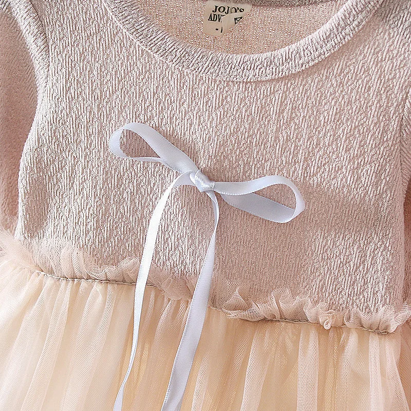 Детское платье с длинным рукавом и юбкой-пачкой | Детская одежда обувь