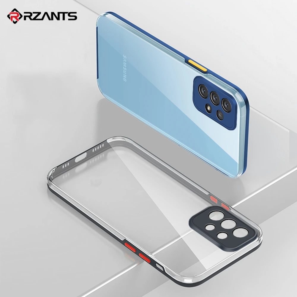 

Rzants For Samsung Galaxy A52 A72 Case HD Transparent [Dazzle] Color Keys Shockproof Thin Slim High Clear Hard Phone Cover