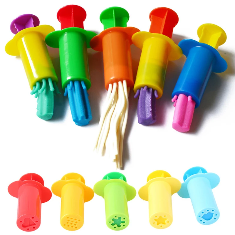 

Набор инструментов для изготовления пластилина, 5 цветов, полимерная глина, фотозвезды, лапша, Детская развивающая игрушка MU872969