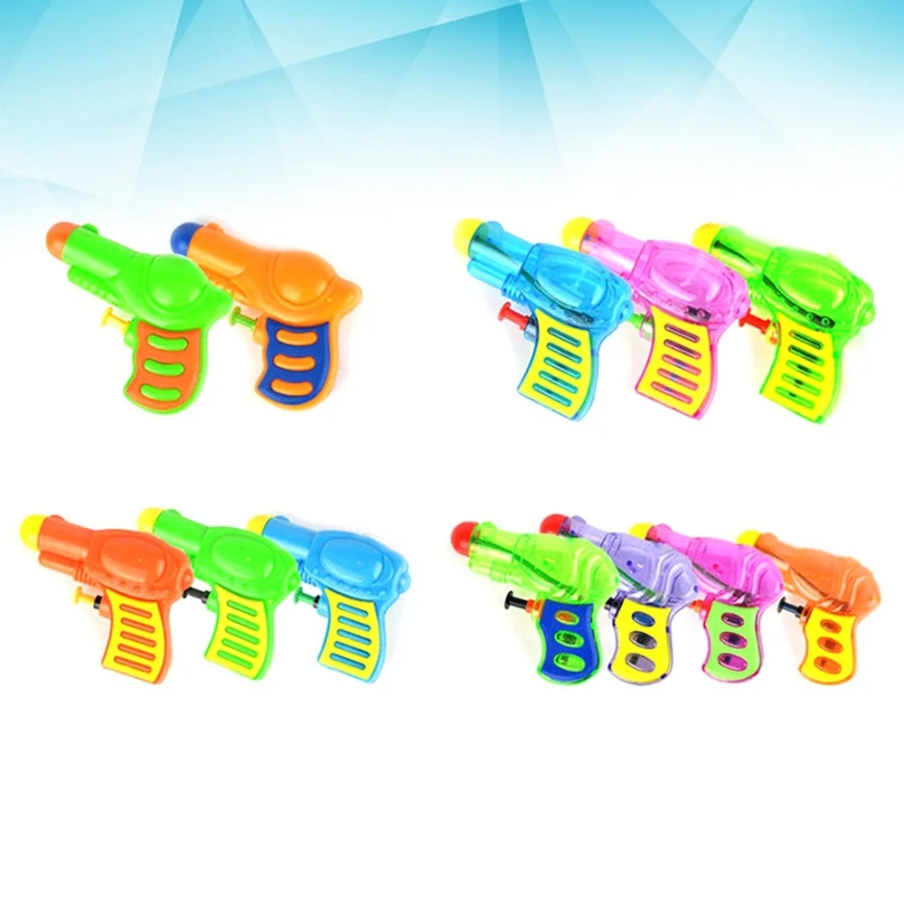 

10PCS Summer Beach Water Guns Toys Playing Water Soaker Guns Mini Game Fun Water Guns for Kids Seaside (Random Type&Color)