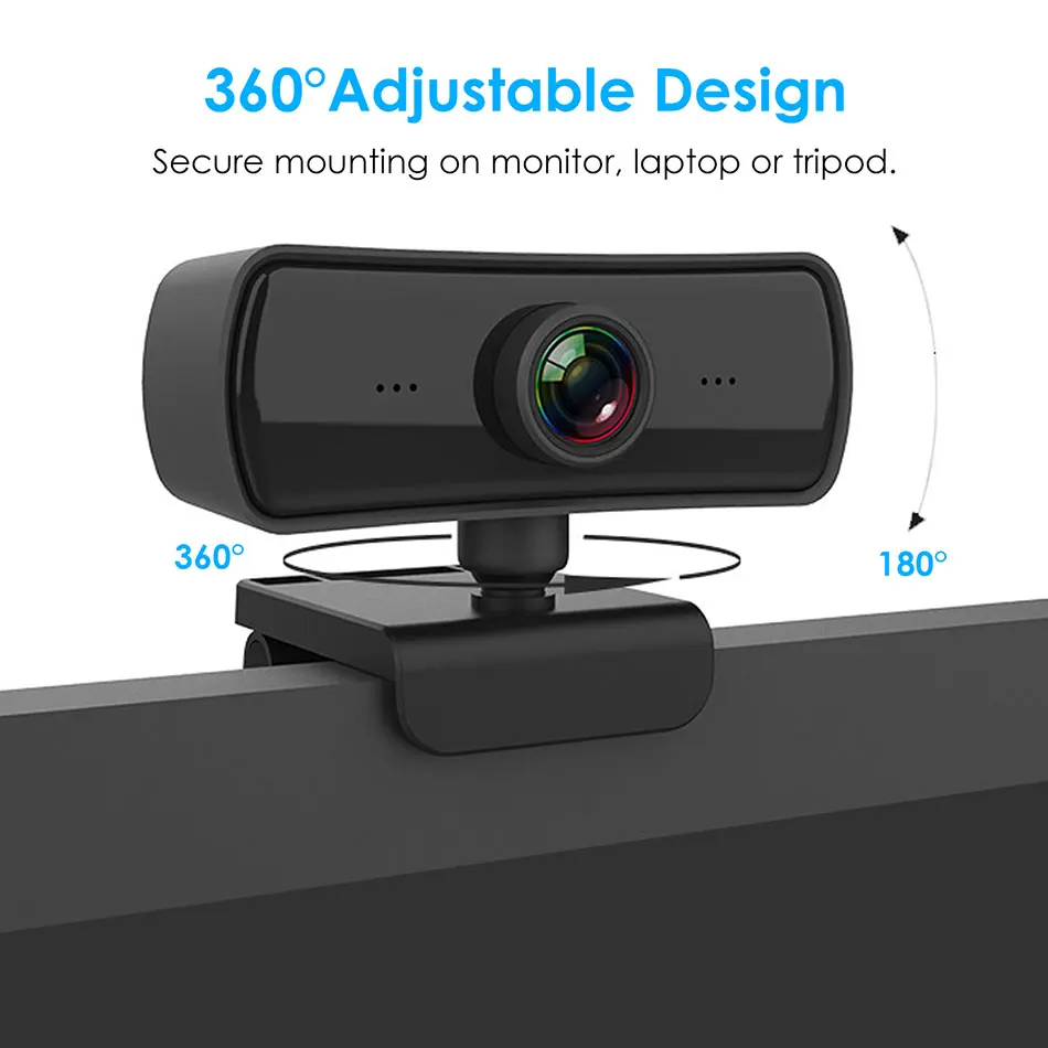 2K веб камера USB 2560x1440P Ультра HD Встроенный микрофон 360 Вращение ПК для видеозвонков