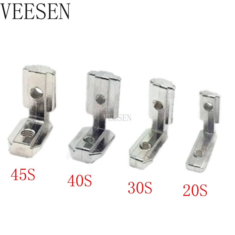 

T Slot L Shape Type Aluminum Profile Accessories Interior Corner Connector Joint Bracket for 20/30/40/45 profile