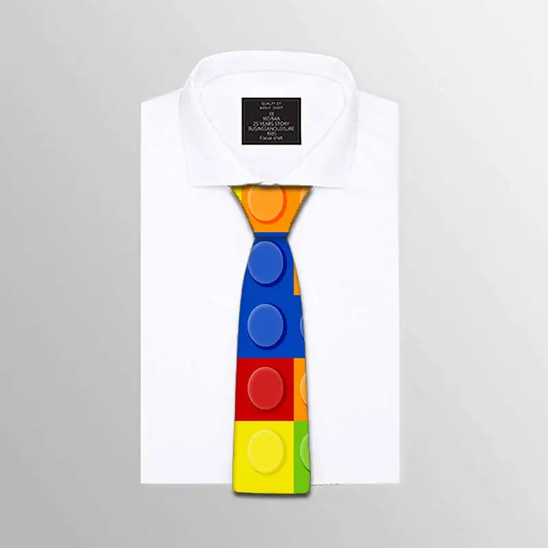 Модные Разноцветные квадратные цифровые стандартные широкие новые галстуки для