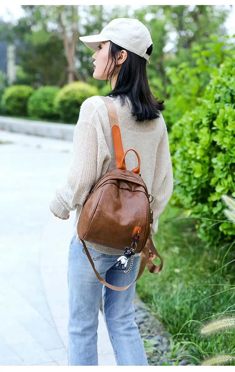 Женский ранец черный Мини Роскошный рюкзак из искусственной кожи Mochila Feminina Большой Вместительный рюкзак для девочек полукруглый спортивный рюкзак для путешествий