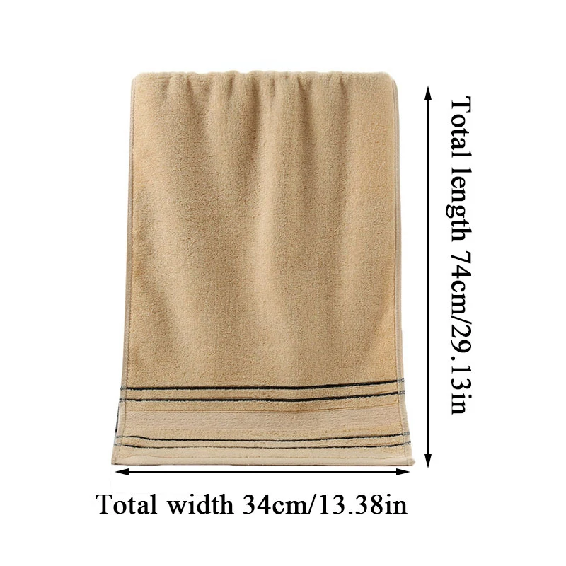 

Household Towel Solid Color Cotton Comfortable Home Bathroom Accessory Facial Towel Absorbent Strong Quick-drying Towel