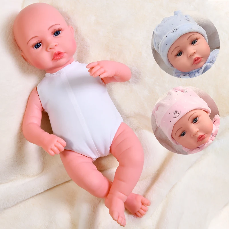 45 см полностью силиконовые куклы Bebe Reborn электрические плачущие Детские игрушки