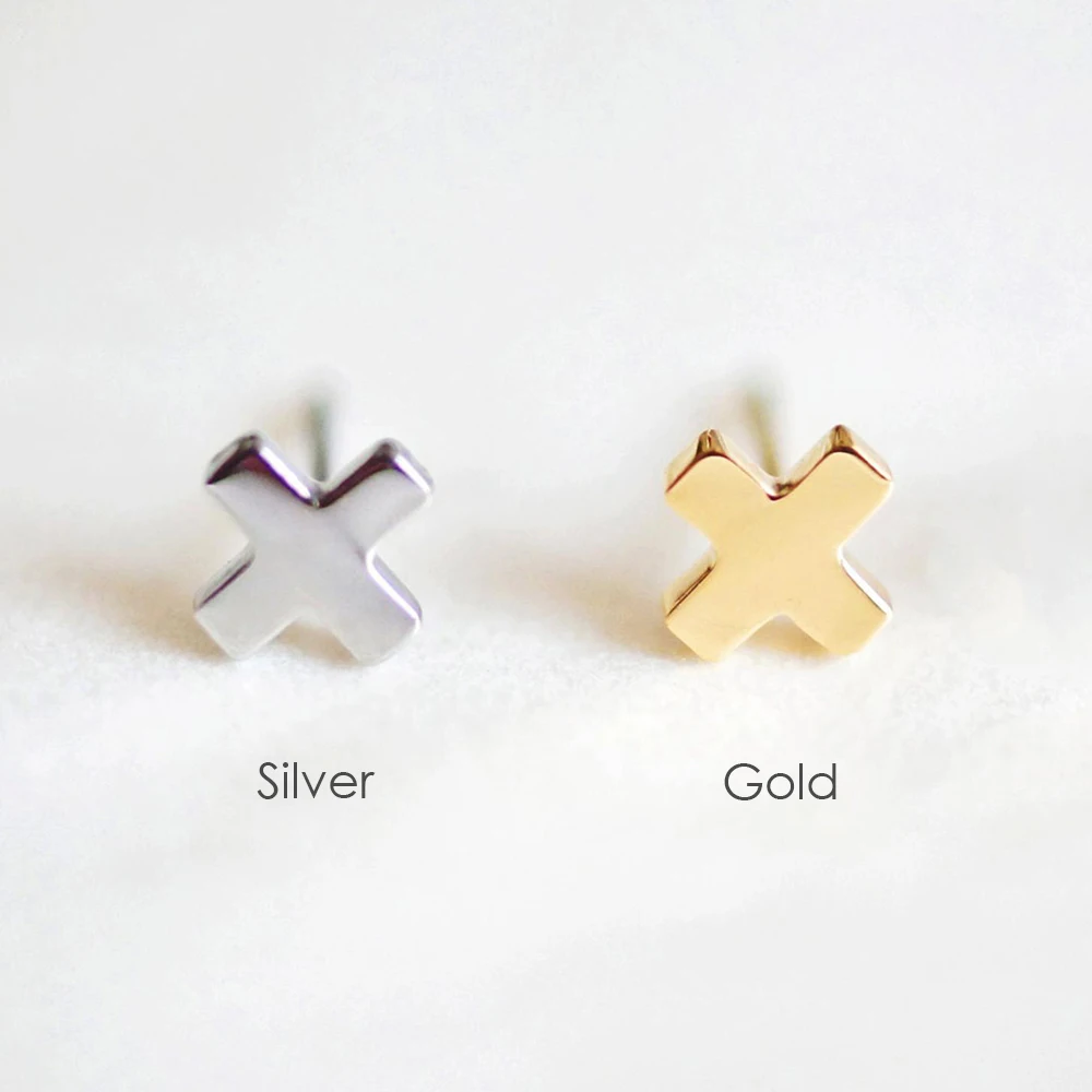 Женские минималистичные серьги-гвоздики F.I.N.S маленькие серьги из нержавеющей