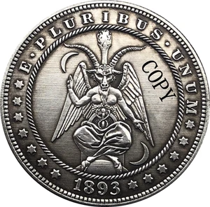 Хобо никель 1893-S доллар США Моргана тип монеты 160