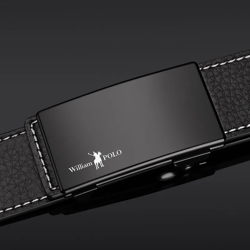 Мужской деловой ремень из натуральной воловьей кожи роскошный брендовый длинный