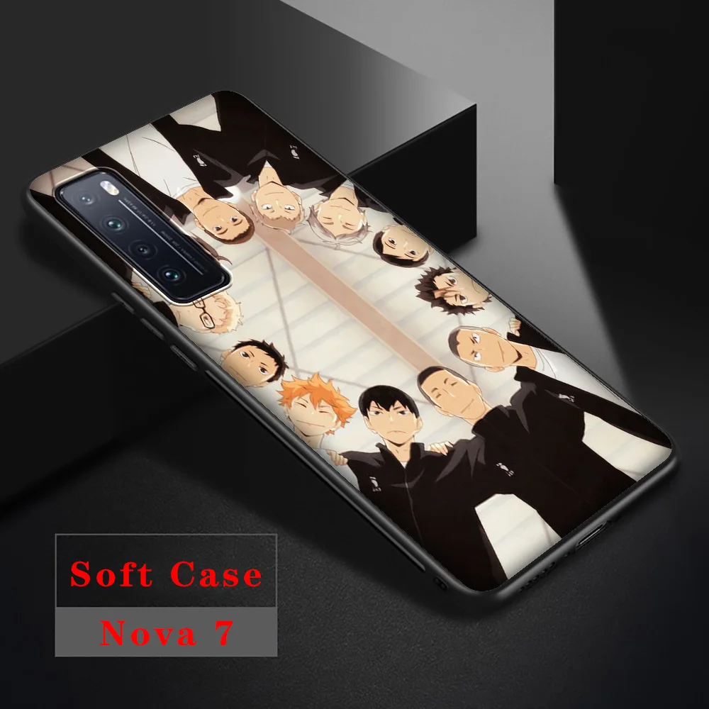 Чехол Lavaza Haikyuu для Huawei P8 P9 P10 P20 P30 Y6 Y7 Y9 Lite Pro P Smart Nova 2i 3i Mini 2017 2018|Бамперы| |