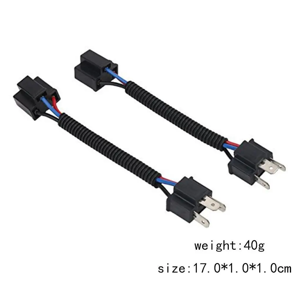 

Car LED head double-headed socket lamp holder for H4 car headlight connector 2pcs car accessories