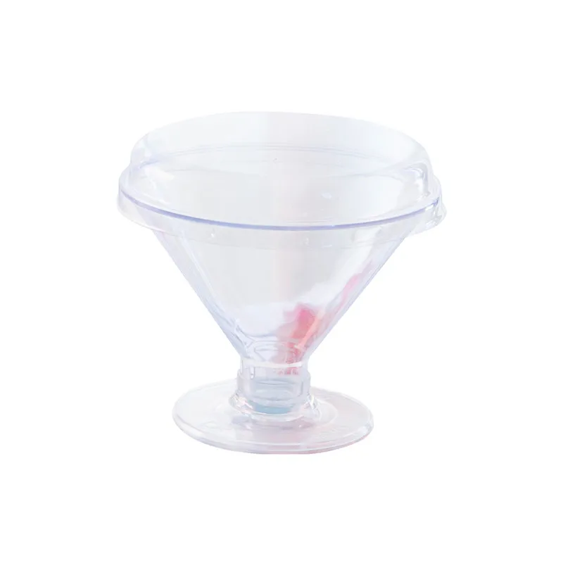 

50pcs 150ml hard plastic aviation cocktail cup diy baking pudding cake box party disposable transparent dessert cup with lid