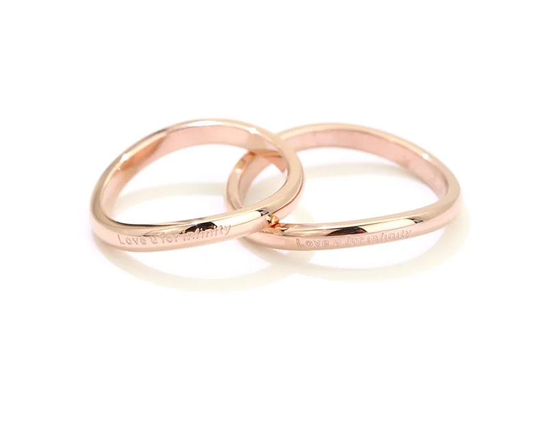 For Women Simple Titanium Steel Ring Rose Gold Color High Quatity Rings Jewelry | Украшения и аксессуары