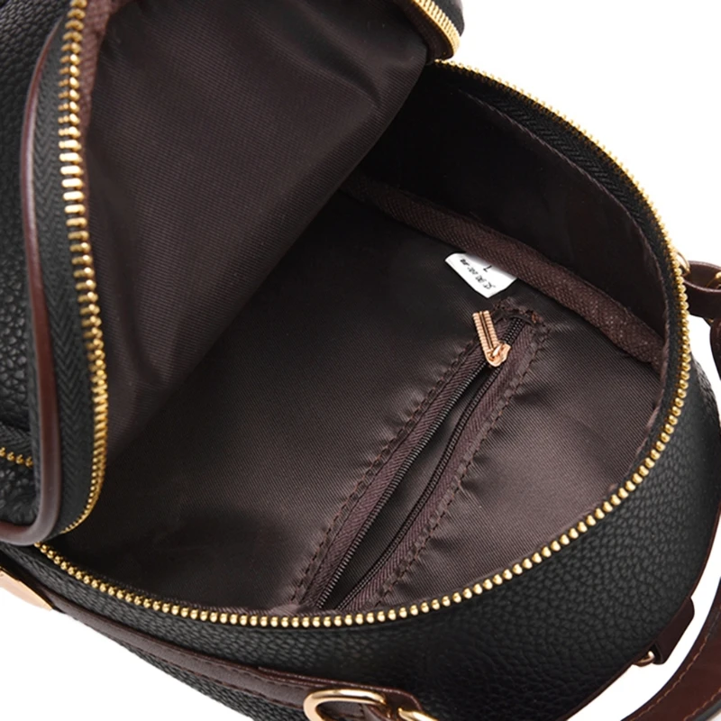 

Women Girls Mini Backpack Shoulder bag Zipper PU Leather Small Student Backpack School Book Bag Travel Daypack