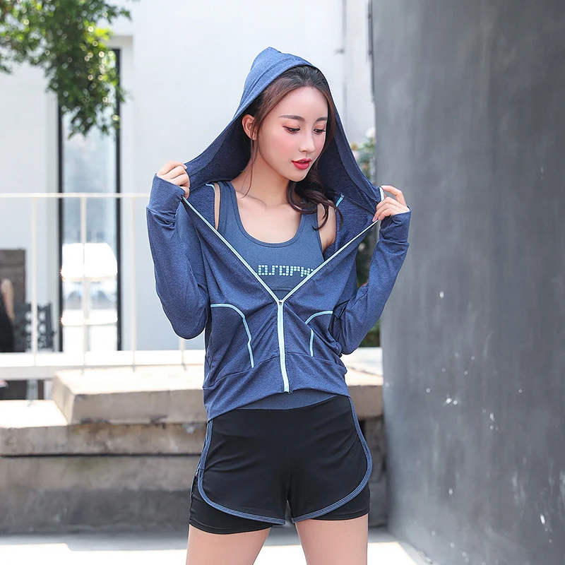 Женские светильник бег куртка на молнии Детская Спортивная ветровка Run с длинным