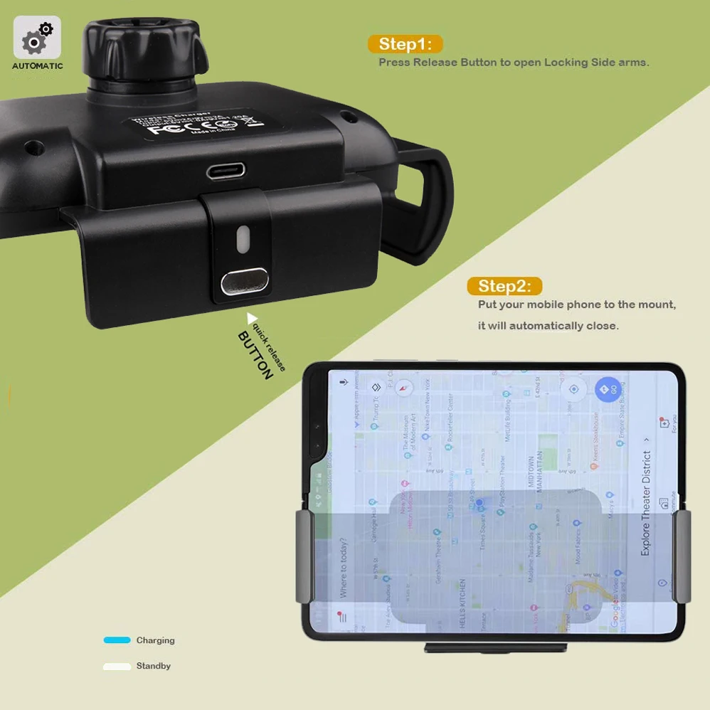 Автоматический зажим горизонтальный навигационный кронштейн автомобильное