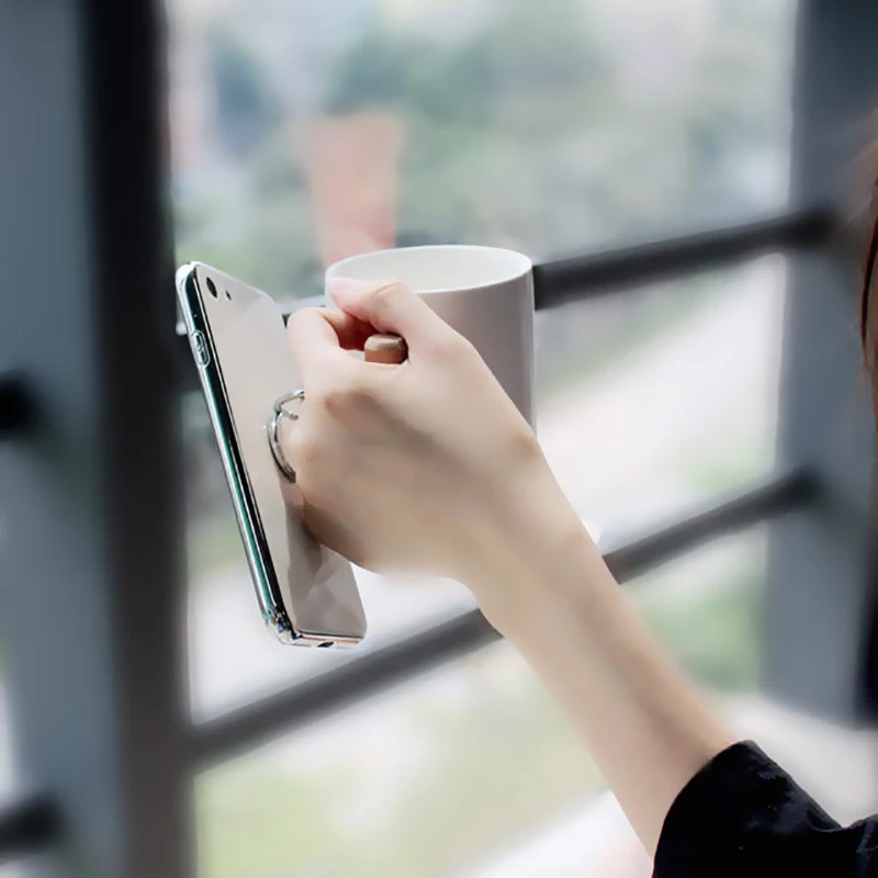 360 металлический корпус с рисунком кольцо для телефона держатель кронштейна iPhone