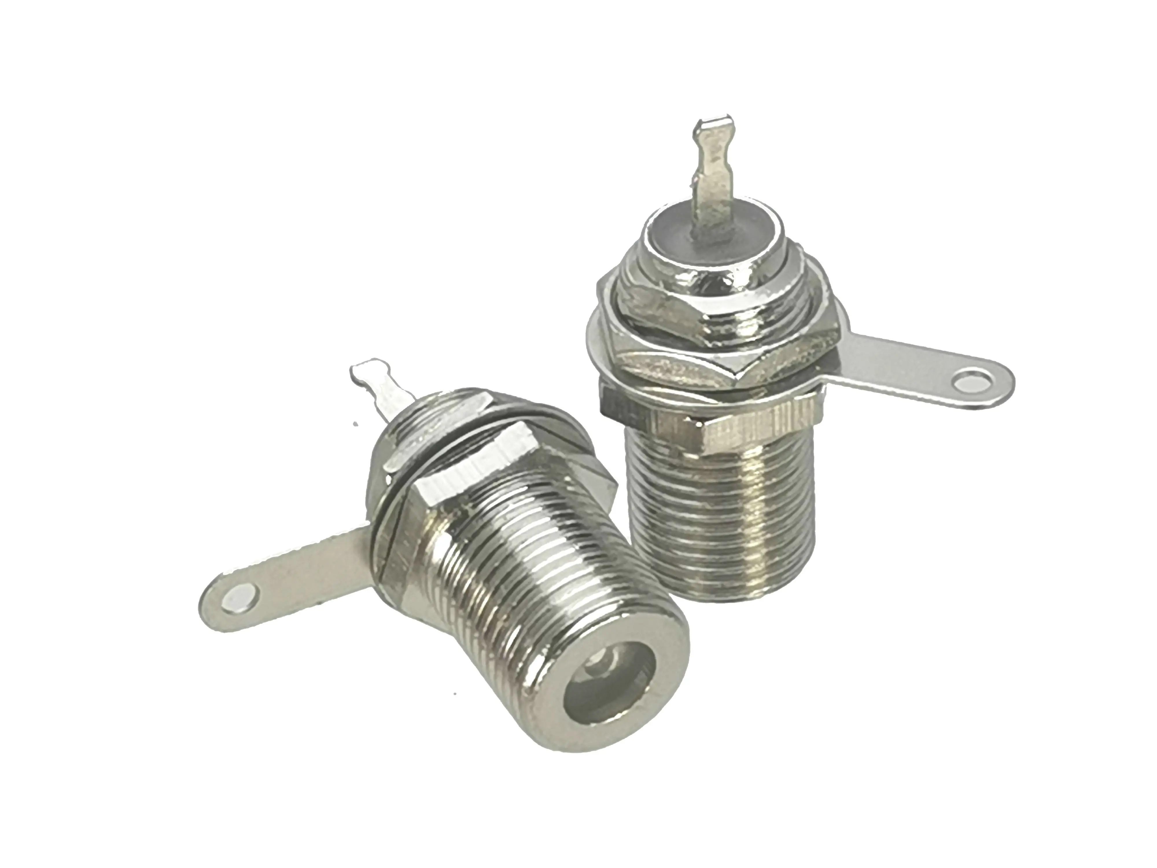 1 шт. разъем F ТВ Женский Джек правый угол крепление на печатную плату пайкой RF