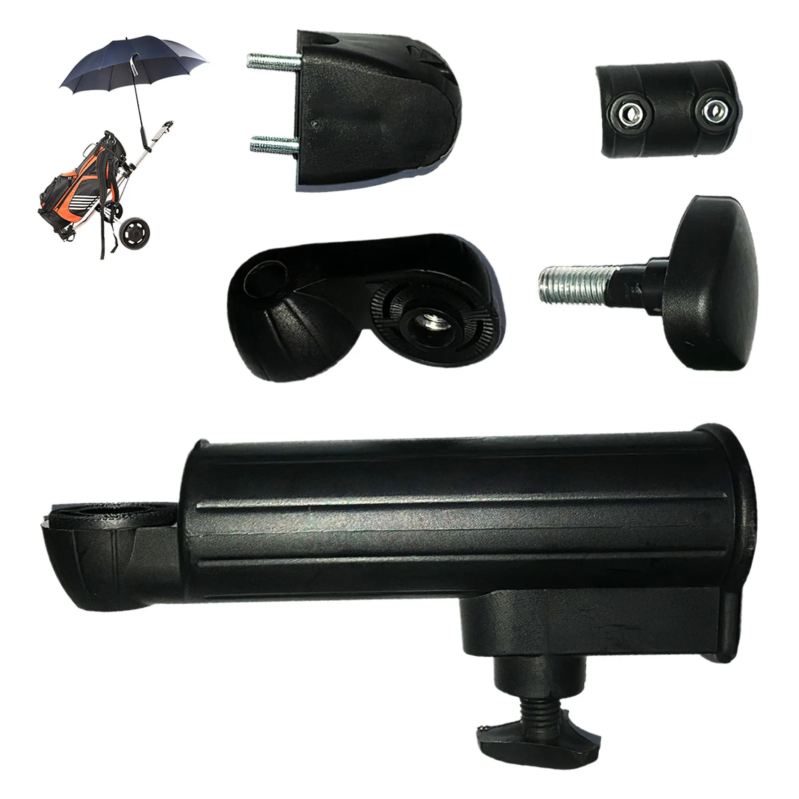 

Golf Trolley Cart Accessories Adjustable Umbrella Holder Clubbers Golf Umbrella Stand Adjustable Umbrella Tube Golf Accessory