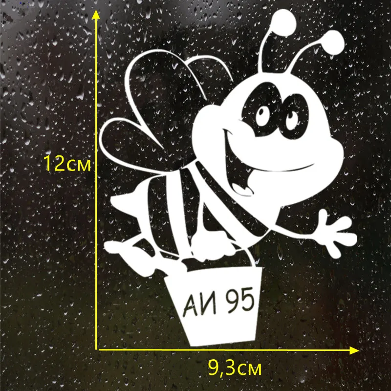 

Cartoon Car Sticker PVC Decal Silver/black Bumper Window Glass Decoration ZWW-2680, 12cm * 9.2cm