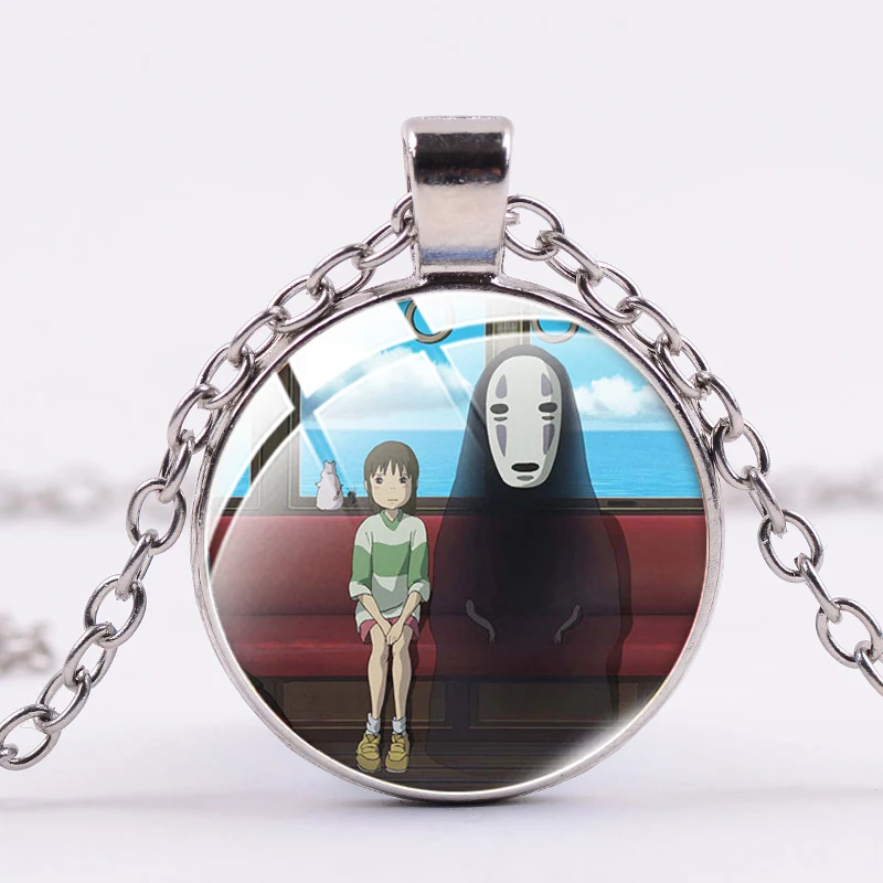 SONGDA Миядзаки Хаяо эффектное ожерелье без лица с мультяшными узорами ручной