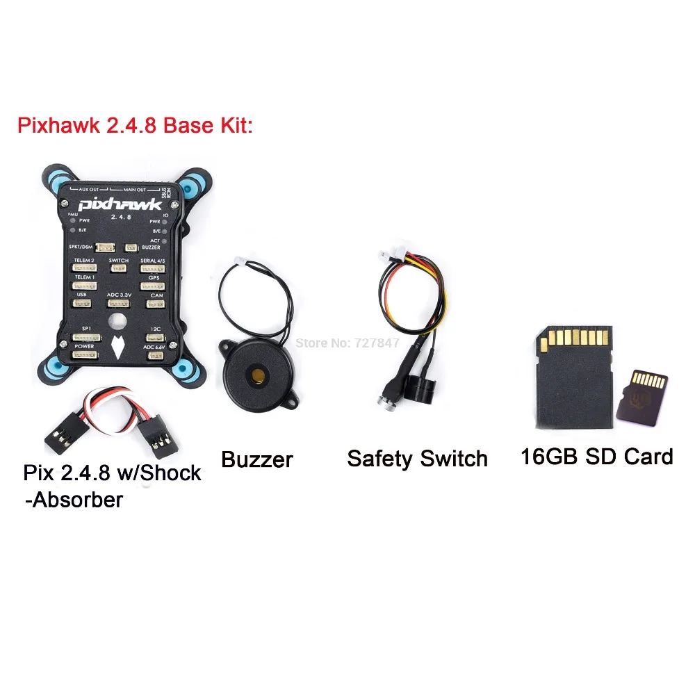 Pixhawk 2.4.8 PX4 PIX 32 бит Контроллер полета Автопилот с 16G SD переключатель безопасности зуммер PPM IEC RGB Telemetryfor RC Квадрокоптер