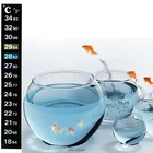 Термометр на клейкой основе, датчик температуры, наклейка, нагреватель, аквариум, стекло для аквариума