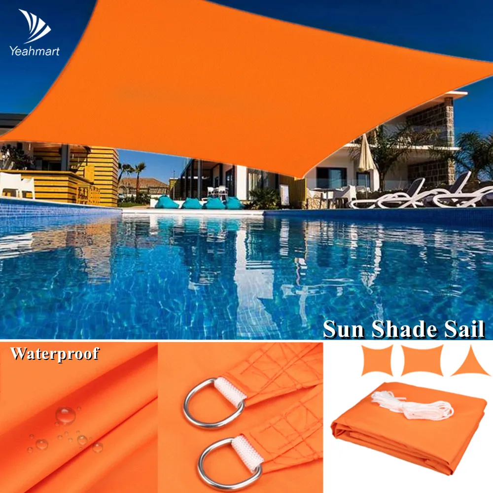 

Waterproof Oxford Rectangle Triangle Shade Sail Garden Canopy Swimming Sun Shelter Outdoor Camping Yard Sail Awnings 2M/3M/4M/5M