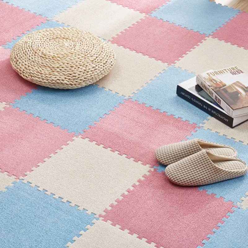 Детский коврик для ползания татами спальни замшевый ковер гостиной декоративный