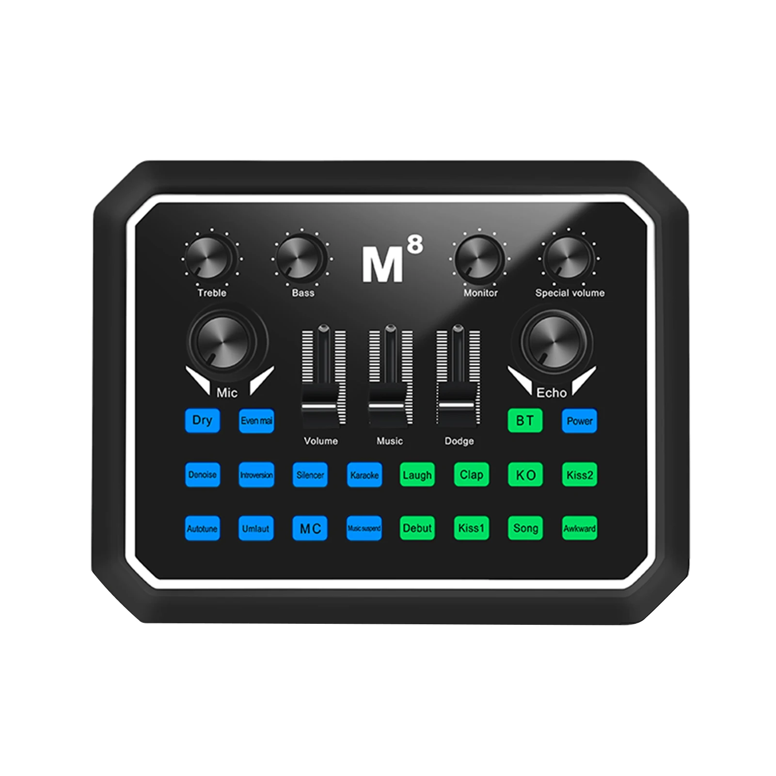 

Mixer Board Gaming Live Sound Card Universal Wireless Bluetooth Multiple Effects Music Recording Computer Broadcast Audio