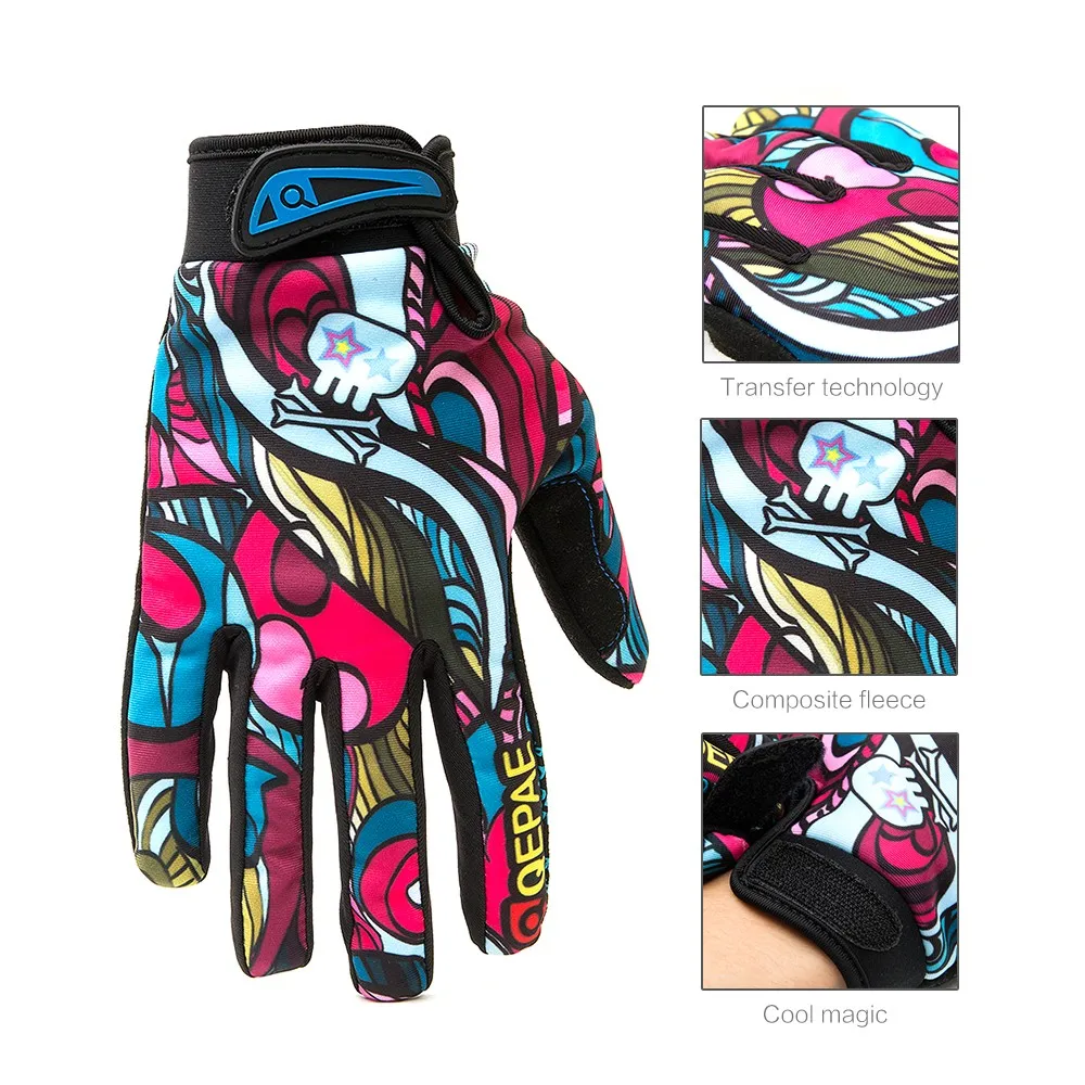 Qepae полный палец мотоциклетные зимние перчатки сенсорный экран Guantes Мото Гонки/лыжи/скалолазание/Велоспорт/езда Спорт Мотокросс перчатки